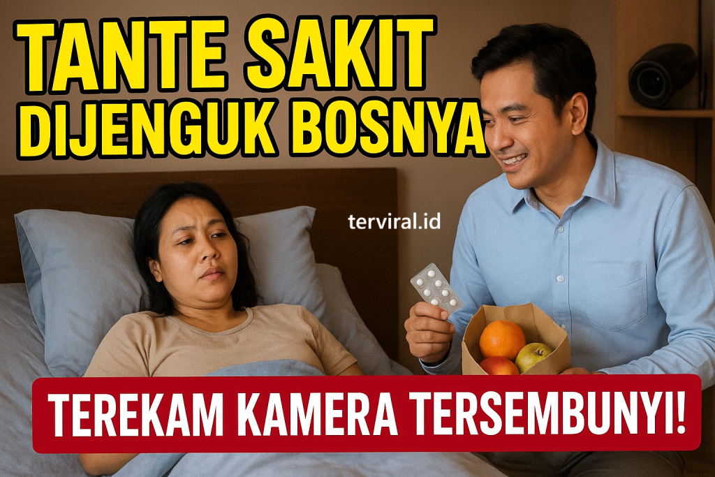 Viral! Kamera Tersembunyi Rekam Momen Tante Lagi Sakit Dijenguk Bosnya di Kos, Netizen Heboh!