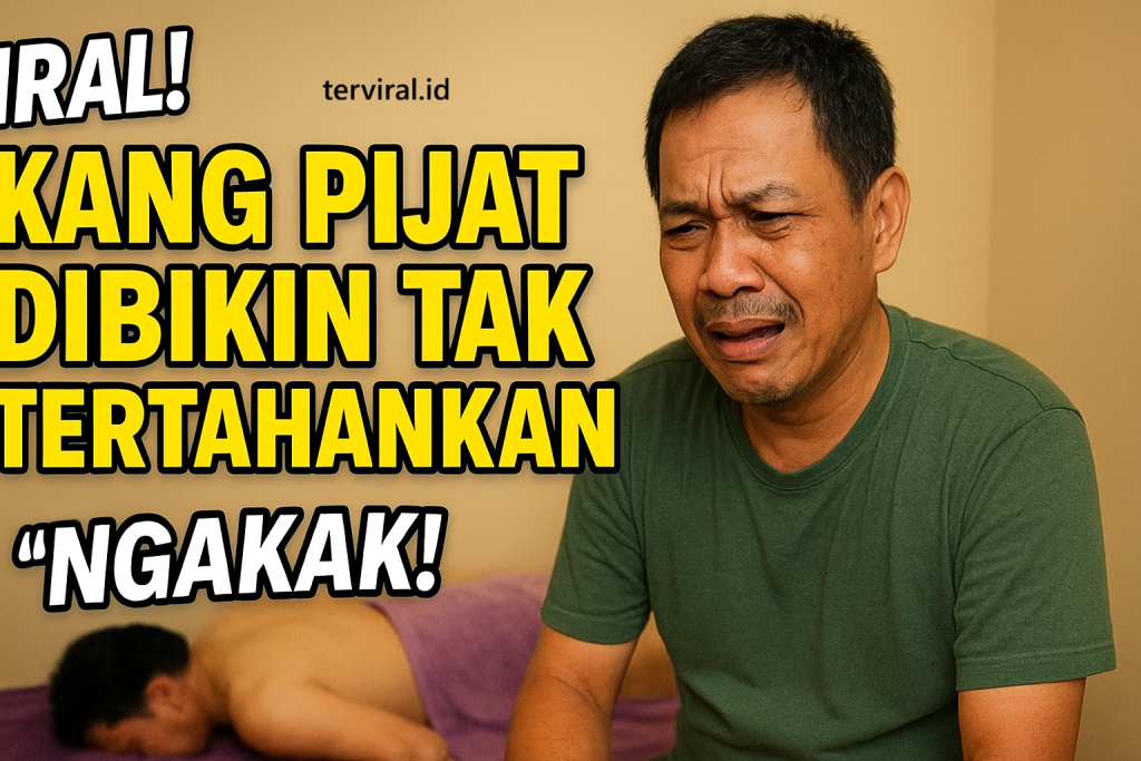 Viral! Kang Pijat Dibikin Tak Tertahankan, Warganet Ngakak Lihat Aksinya