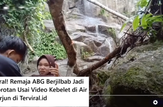 Viral! Remaja ABG Berjilbab Jadi Sorotan Usai Video Kebelet di Air Terjun