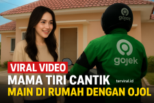 Viral Video Mama Tiri Cantik Main di Rumah dengan Ojol