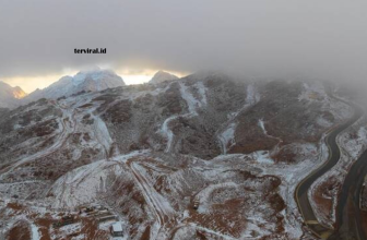 Fenomena Viral Salju di Arab Saudi: Gurun Berubah Putih, Dunia Soroti Cuaca Ekstrem di Trojena