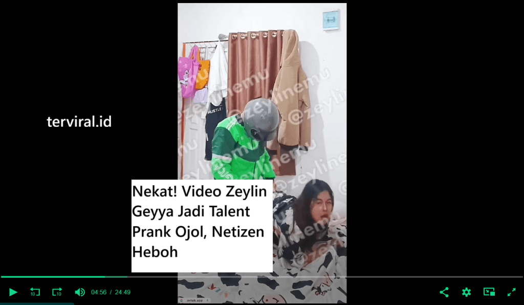 Nekat! Video Zeylin Geyya Jadi Talent Prank Ojol, Netizen Heboh