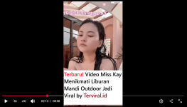 Terbaru! Video Miss Kay Menikmati Liburan Mandi Outdoor Jadi Viral