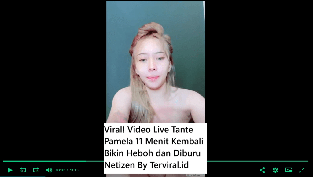 Viral! Video Live Tante Pamela 11 Menit Kembali Bikin Heboh dan Diburu Netizen