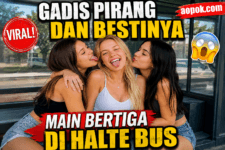 Video Viral Gadis Pirang dan Dua Sahabatnya di Halte Bus Jadi Incaran Warganet