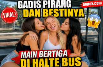 Video Viral Gadis Pirang dan Dua Sahabatnya di Halte Bus Jadi Incaran Warganet