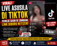 Viral Live Asusila, Pemilik Akun TikTok di Jombang, Link Diburu Netizen