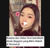 Biodata dan Video Viral Artrid Dafa (Anak_Baygon) yang Bikin Heboh