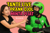 Tante Live Prank Ojol Minta Pijat