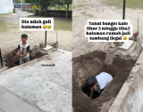 Viral! Baru Satu Jam Uninstall Roblox, Anak Ini Gali Halaman Pakai Mini Pacul, Videonya Bikin Netizen Heboh
