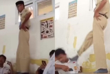 Viral Guru Tendang Kepala Murid Didalam Kelas