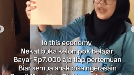 Viral! Ibu Ini Nekad Buka Kelopok Belajar Bayar 7000 Gara Gara Biaya Paud Mahal