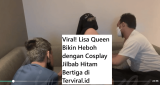 Viral! Lisa Queen Bikin Heboh dengan Cosplay Jilbab Hitam Bertiga