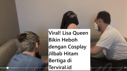 Viral! Lisa Queen Bikin Heboh dengan Cosplay Jilbab Hitam Bertiga