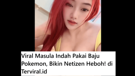 Viral Masula Indah Pakai Baju Pokemon, Bikin Netizen Heboh!