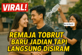 Viral! Video Remaja Tobrut Baru Jadian Tapi Langsung Disiram 2 Kali