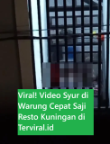 Viral! Video Syur di Warung Cepat Saji Resto Kuningan