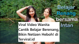 Viral Video Wanita Cantik Belajar Berenang, Bikin Netizen Heboh!