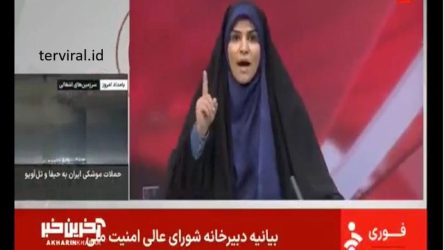 Viral, salah satu stasiun TV Pemerintah Iran Dibom Israel saat sedang Live
